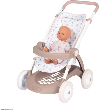 Smoby - Baby Nurse Puppenwagen - trendiger Puppenwagen für dein Püppchen bis 42 cm, mit waschbarem S