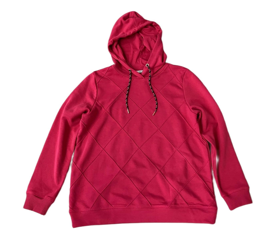 Cecil Damen Sweatshirt Kariert L Cosy Coral, L Cosy Coral