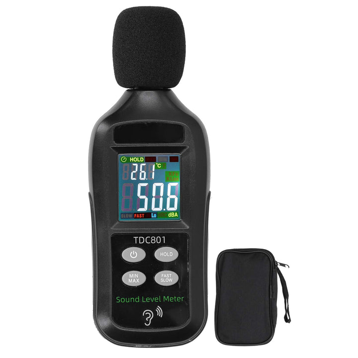 Schallpegelmessgerät TDC801 Handheld-Schallpegelmesser 35db-135db Dezibel Tester LCD-Anzeige Handlic
