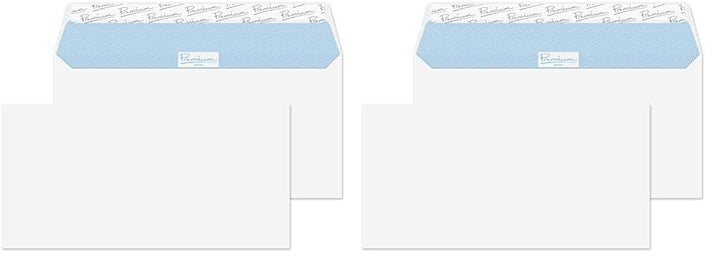 Blake Office 32214 Briefumschläge Haftklebung Ultra Weiss Wove DL 110 x 220 mm 120g/m² 50 Stück (Pac