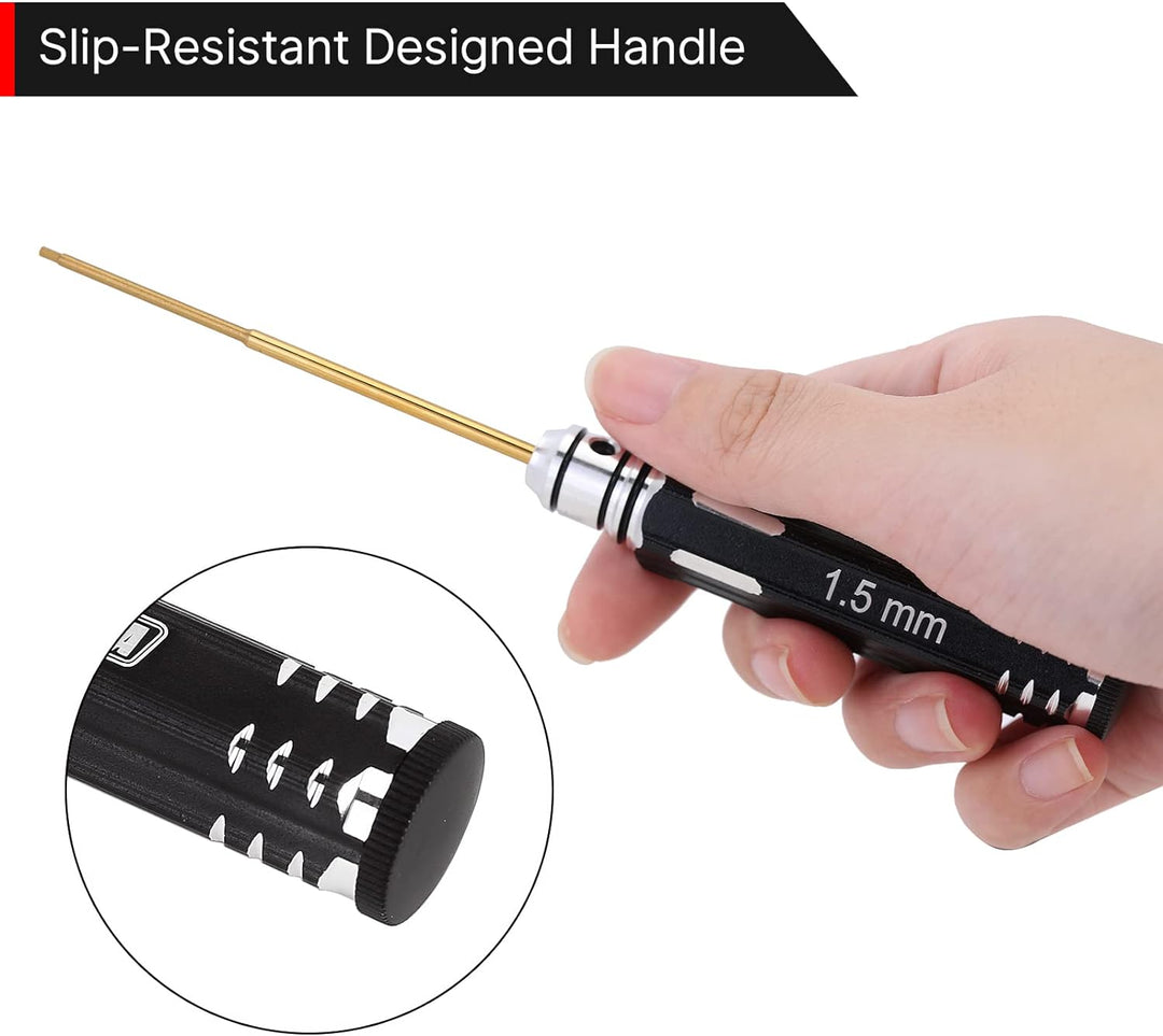 INJORA RC Werkzeug Kit Fluch Schraubendreher Muttern-Treiber Schraubenschlüssel HSS für TRX4M SCX24