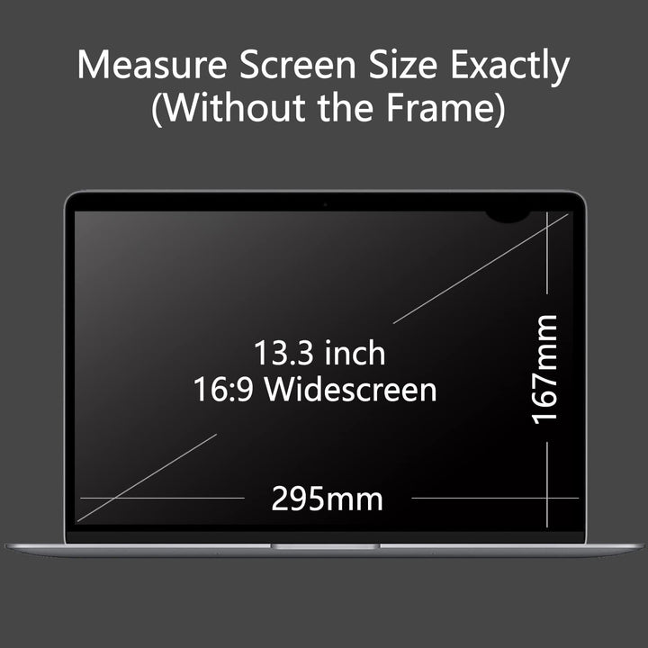 Lonkenn 13.3 Zoll Laptop Privacy Filter, Premium Blickschutzfilter, Robust und Wiederverwendbar, Pri