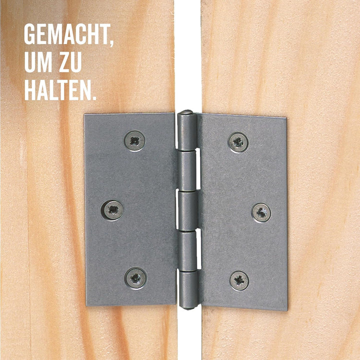 Alberts 851989 Scharnier | halbbreit | Edelstahl | 63 x 43 mm | 20er Set 63 x 43 mm (20 Stk.), 63 x