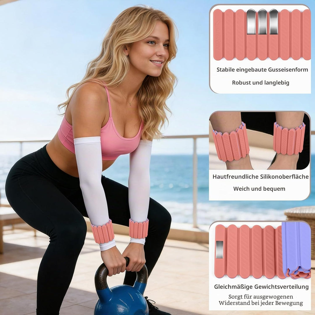 Abahub Magnetische Gewichte Hand Fuss Wrist Ankle Weights Handgelenk Gewichte für Beine und Arme Set