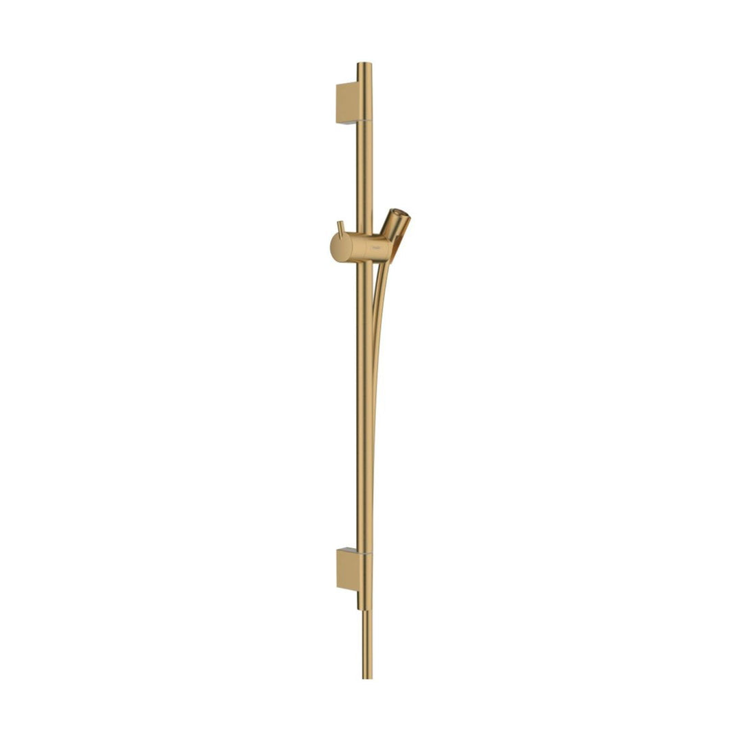 hansgrohe Duschstange Unica' S Puro 0,65m mit Brauseschlauch 1,60m, Brushed Bronze Brushed Bronze 0,