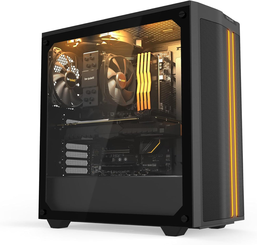 be quiet! Pure Base 500DX Black PC-Gehäuse, 3X Pure Wings 2 Lüfter, ARGB LEDs, Radiatoren bis 360mm,