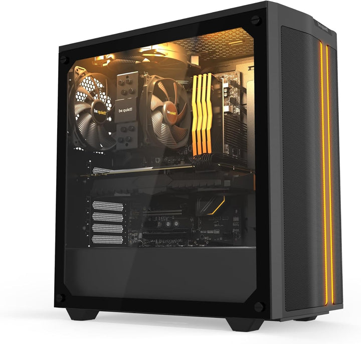 be quiet! Pure Base 500DX Black PC-Gehäuse, 3X Pure Wings 2 Lüfter, ARGB LEDs, Radiatoren bis 360mm,
