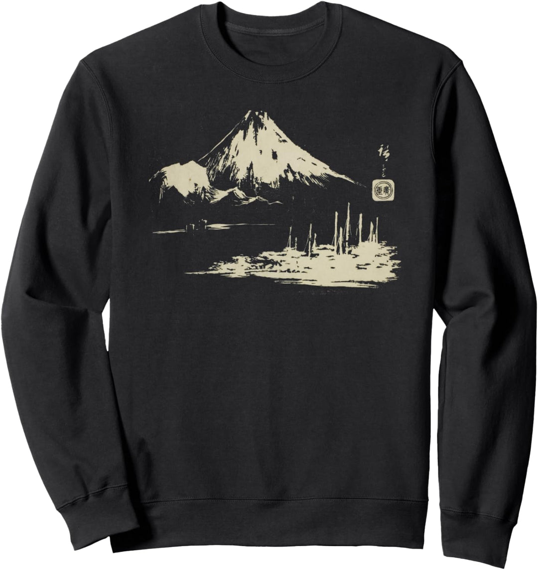 Berühmte Japanische Kunst Seikenji Fuji Hiroshige Stilvoll Sweatshirt