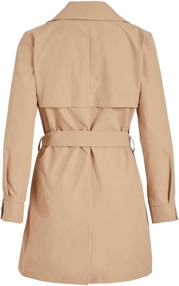 Vila Damen Vimersin Trenchcoat-Noos Mantel 36 Sesame, 36 Sesame