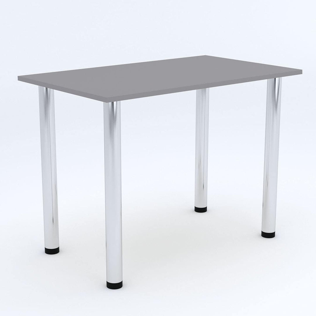 mikon 60x40 | Esszimmertisch - Esstisch - Tisch mit Chrombeinen - Küchentisch - Bürotisch | Light Gr