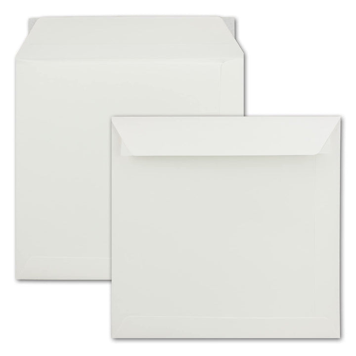 400x grosse quadratische Briefumschläge 22 x 22 cm - Creme - 120 g/m² - Für ganz besondere Anlässe -