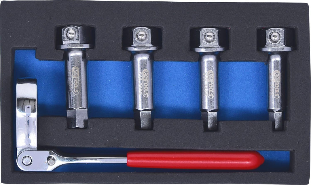 KS Tools 918.3500 1/2" Bremssattel Spezial-Steckschlüssel- Satz, 5-tlg.