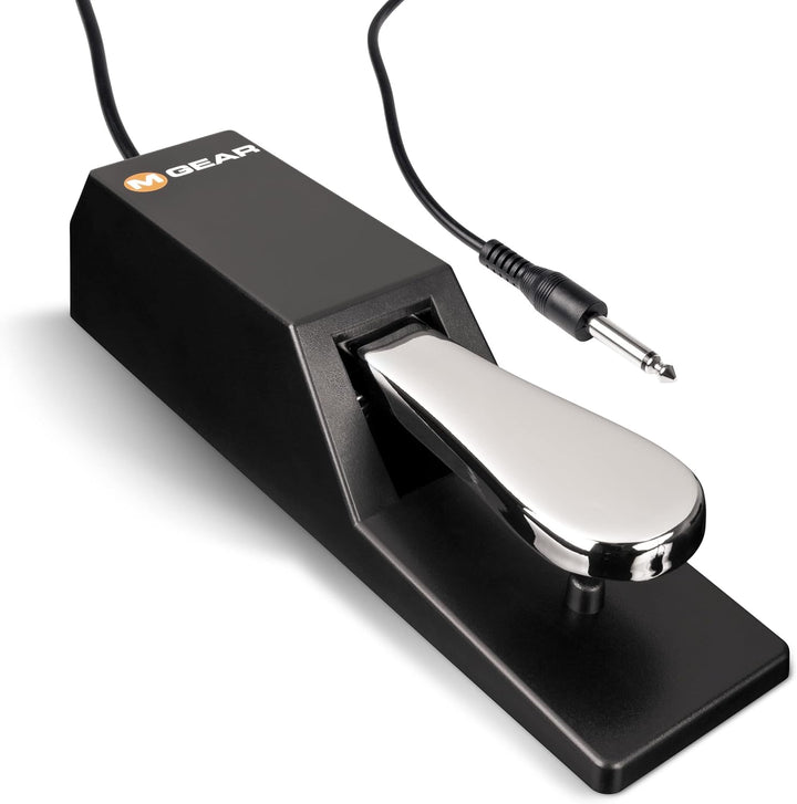 Alesis Recital E Piano Weiss + M-Audio SP-2 Sustain Pedal - 88-Tasten Digitalpiano mit eingebauten L