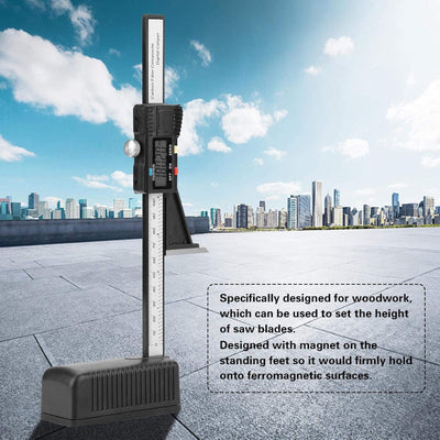 Digitales Höhenmessgerät, 0-150mm Magnetisch Präzisions Digitales Vernier Height Gauge mit Magnetfus