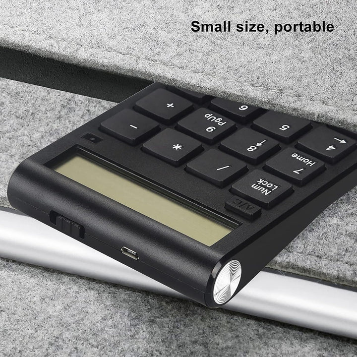 ASHATA Kabellose Nummernblock,2,4G Kabelloses Keypad Ziffernblock 20 Tasten,Numpad Numberic Tastatur