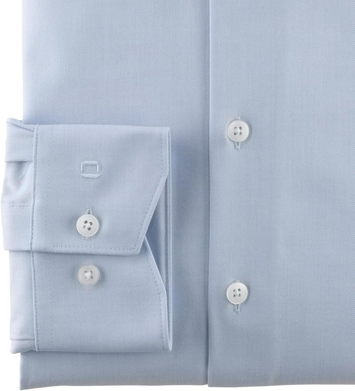 OLYMP Herren Oberhemd Langarm Luxor.24.Seven,Twill,modern fit,Global Kent 37 Bleu 11, 37 Bleu 11