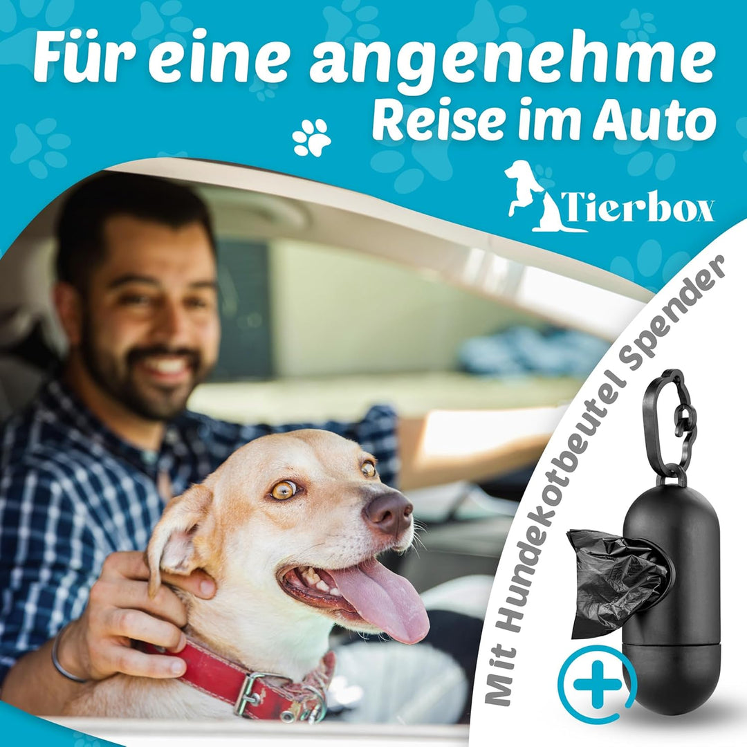Autositz Hund mit Kotbeutelspender - Hundesitz Auto für kleine Hunde - Hunde Autositz Rückbank | Jet