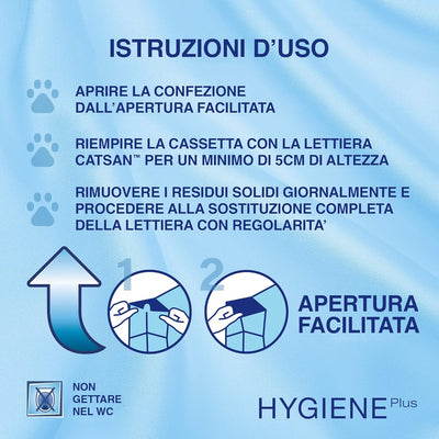 Catsan Hygiene Katzenstreu, 10 l, 4 Stück, Nicht klumpend 40 l, 40 l