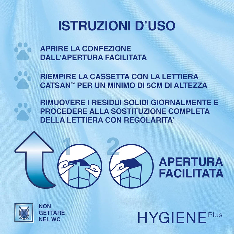 Catsan Hygiene Katzenstreu, 10 l, 4 Stück, Nicht klumpend 40 l, 40 l