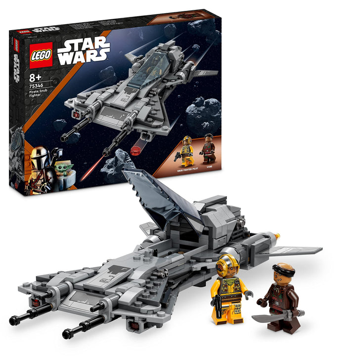 LEGO Star Wars Snubfighter der Piraten Set, The Mandalorian Staffel 3 Spielzeug zum Bauen mit Starfi