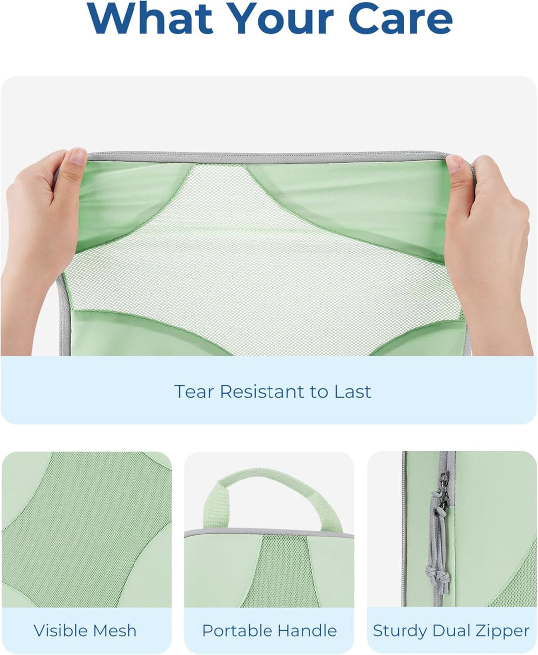 BAGSMART Packing Cubes Compression 6 Stück, Rucksack Koffer Organizer Packtaschen, Reise Kompression