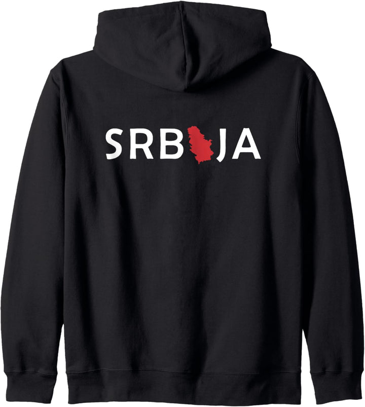 Serbien Umriss, Jugoslawien, Serbischer Stolz, Srbija Kapuzenjacke