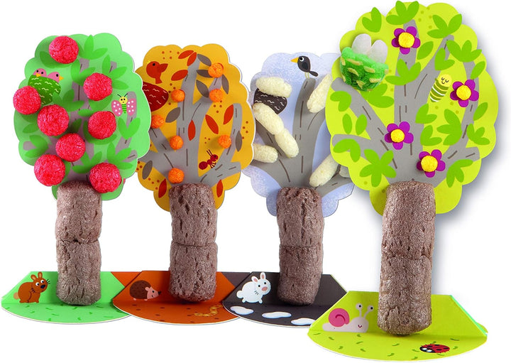 Playmais FUN TO LEARN Seasons Bastel-Set für Kinder ab 3 Jahren I Motorik-Spielzeug mit 550 14 Motiv