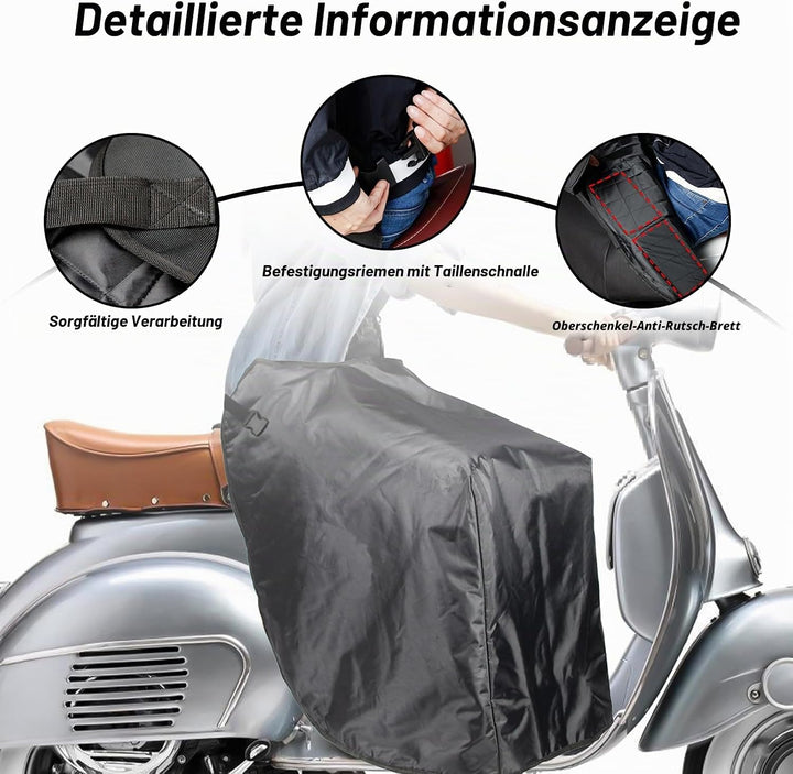 Beinschutz Roller, Beinschutz für Motorroller Scooter Wetterschutz Universal, Beindecke Roller 600D