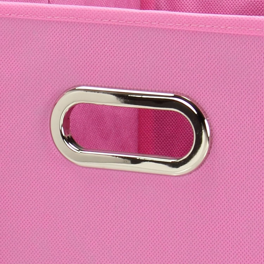 Household Essentials Würfel Set mit Deckel, rosa, 2er Pack Pink, Pink