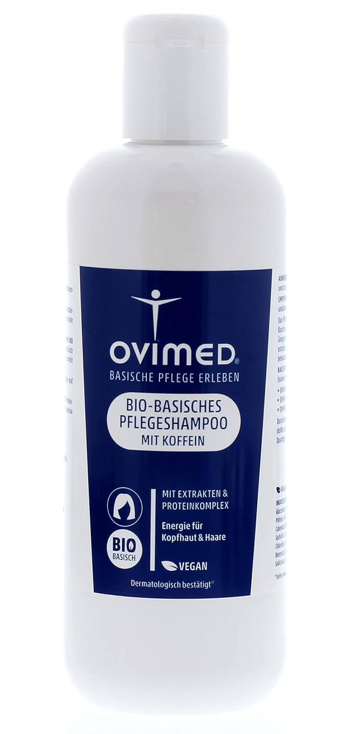 Ovimed Basisches Pflegeshampoo, für Kopfhaut und Körper, 500ml, 500 ml