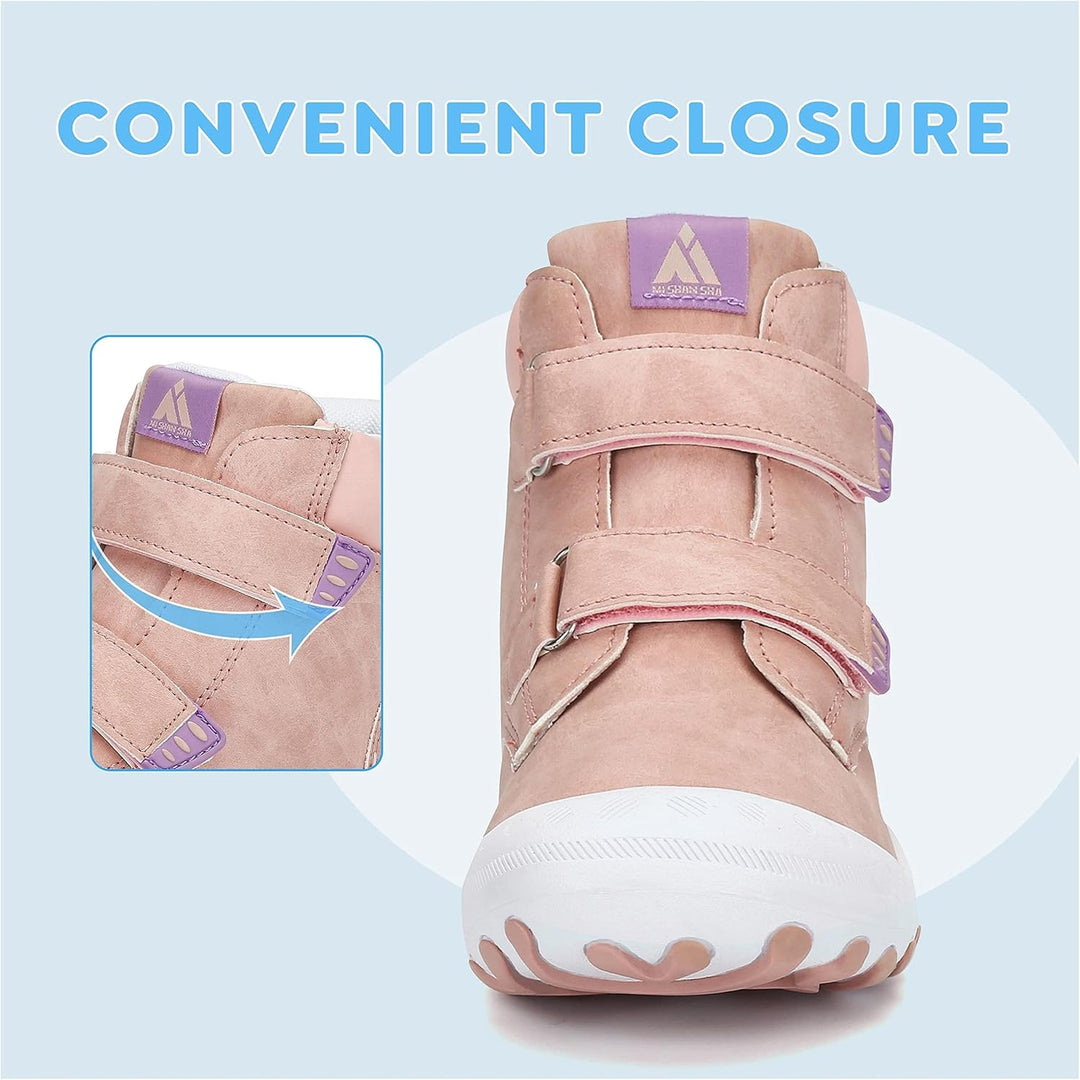Mishansha Kinder Wanderschuhe rutschfest Leicht Trekking Wanderstiefel für Jungen Mädchen Gr.24-38 3