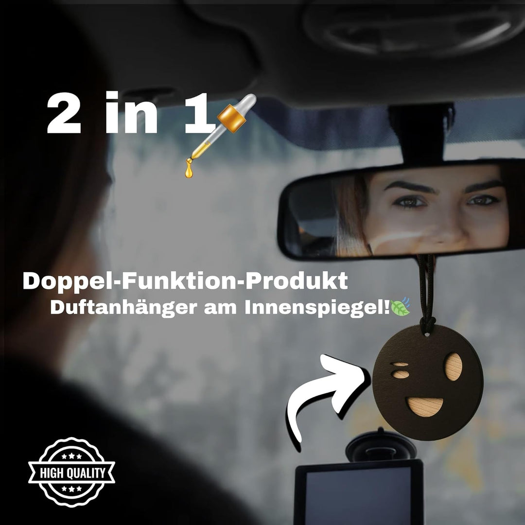 BaRiZzi Oud Autoparfum I Autoduft I Auto Lufterfrischer I Car Diffuser I Car Perfume (Jasmin, Schwar
