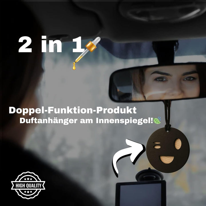 BaRiZzi Oud Autoparfum I Autoduft I Auto Lufterfrischer I Car Diffuser I Car Perfume (Jasmin, Schwar