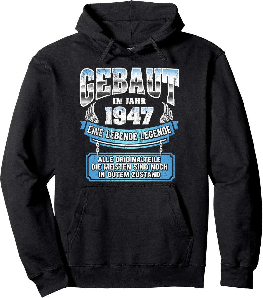 77 Geburtstag Geschenk Lustig Gebaut Im Jahr 1947 Pullover Hoodie