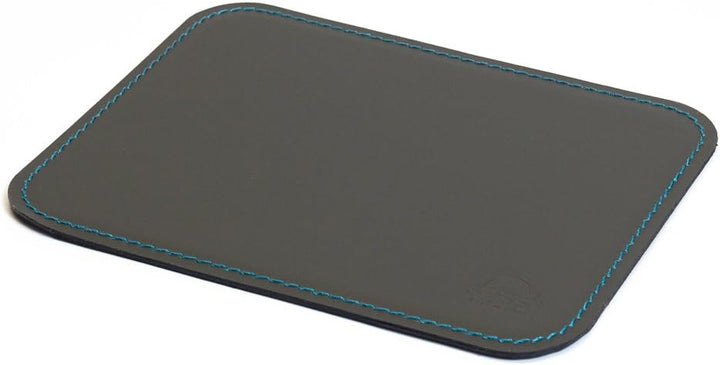 eglooh - Herms Deluxe - Mauspad aus Leder Anthrazit Grau cm 25x20 - Mousepad für Schreibtisch und Bü