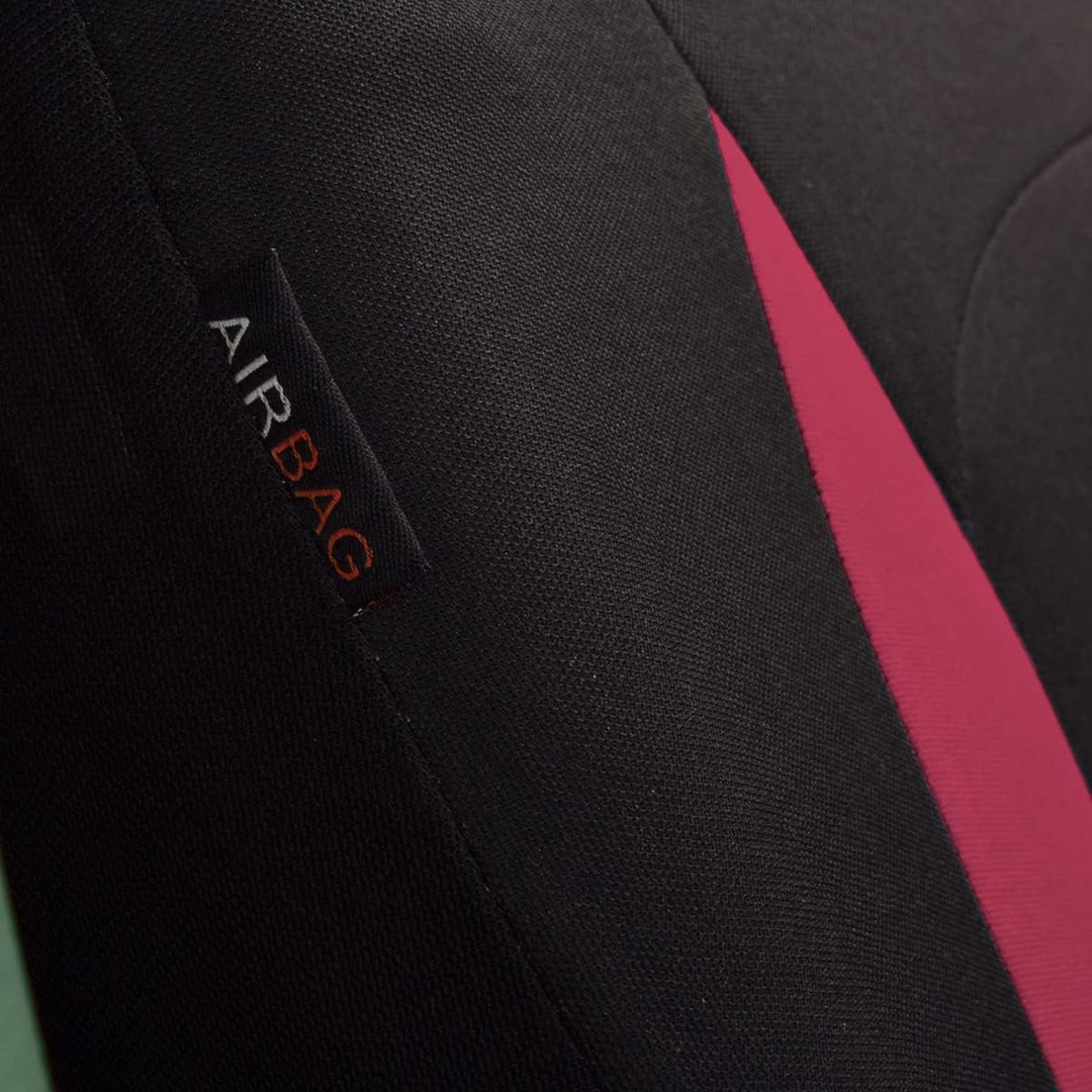 Flying Banner Auto Sitzbezüge Komplettset Universal Set (Niedriger Rücken - Polyester, Burgund und S