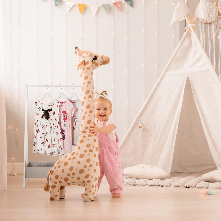 Relaxdays Kinder Kleiderständer, HBT 99 x 63,5 x 42 cm, Kleiderstange & Ablage, Kinderzimmer, Kinder
