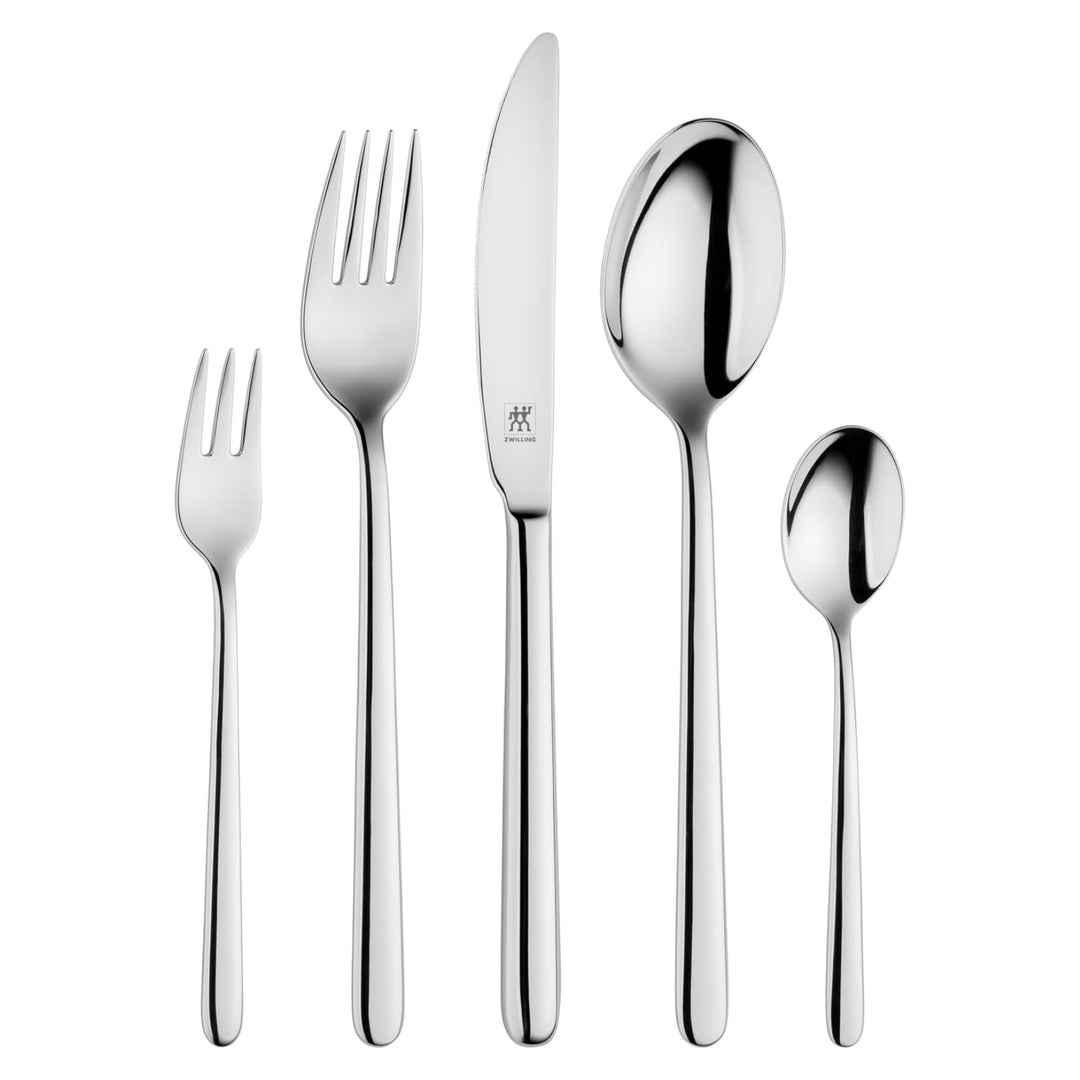 ZWILLING Newcastle Besteck Set, 30-teilig, Für 6 Personen, 18/10 Edelstahl/Hochwertiger Klingenstahl
