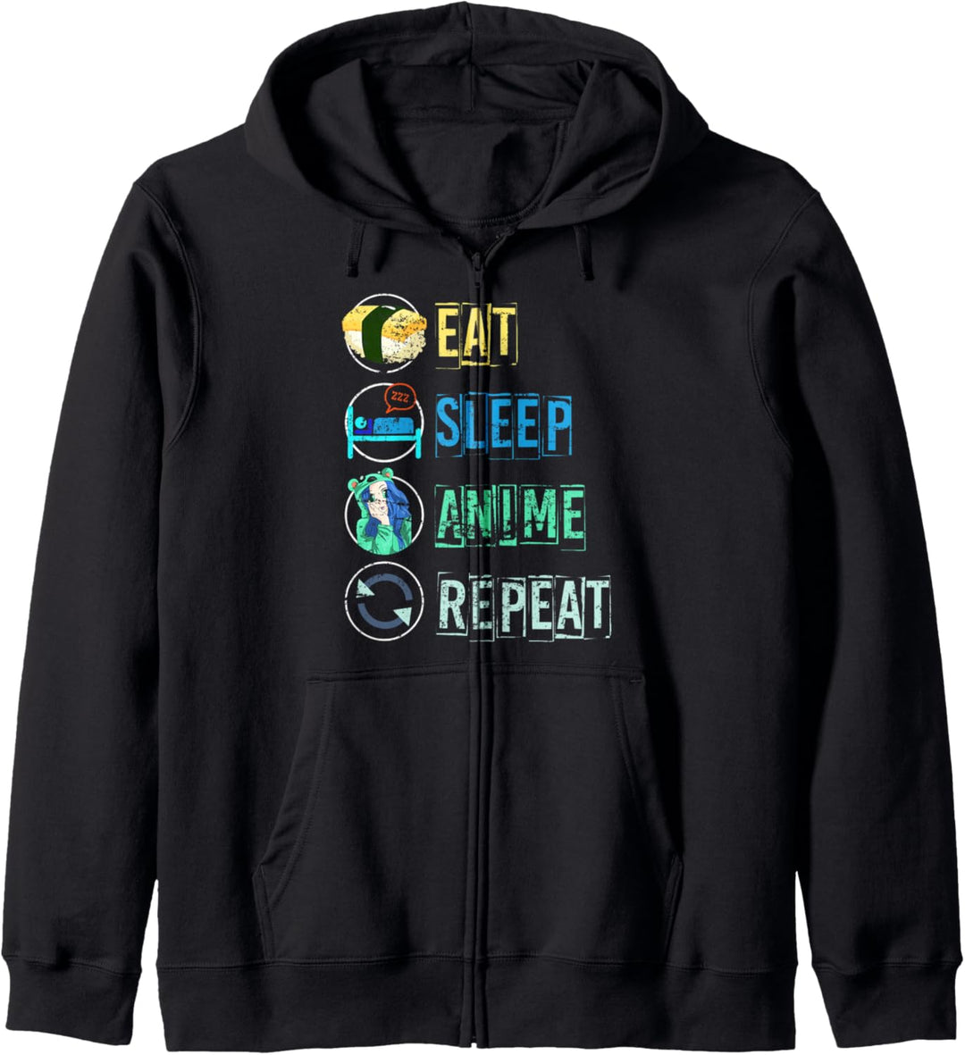 Japanisches Sushi Japan Manga Otaku Kawaii Lustiges Anime Kapuzenjacke