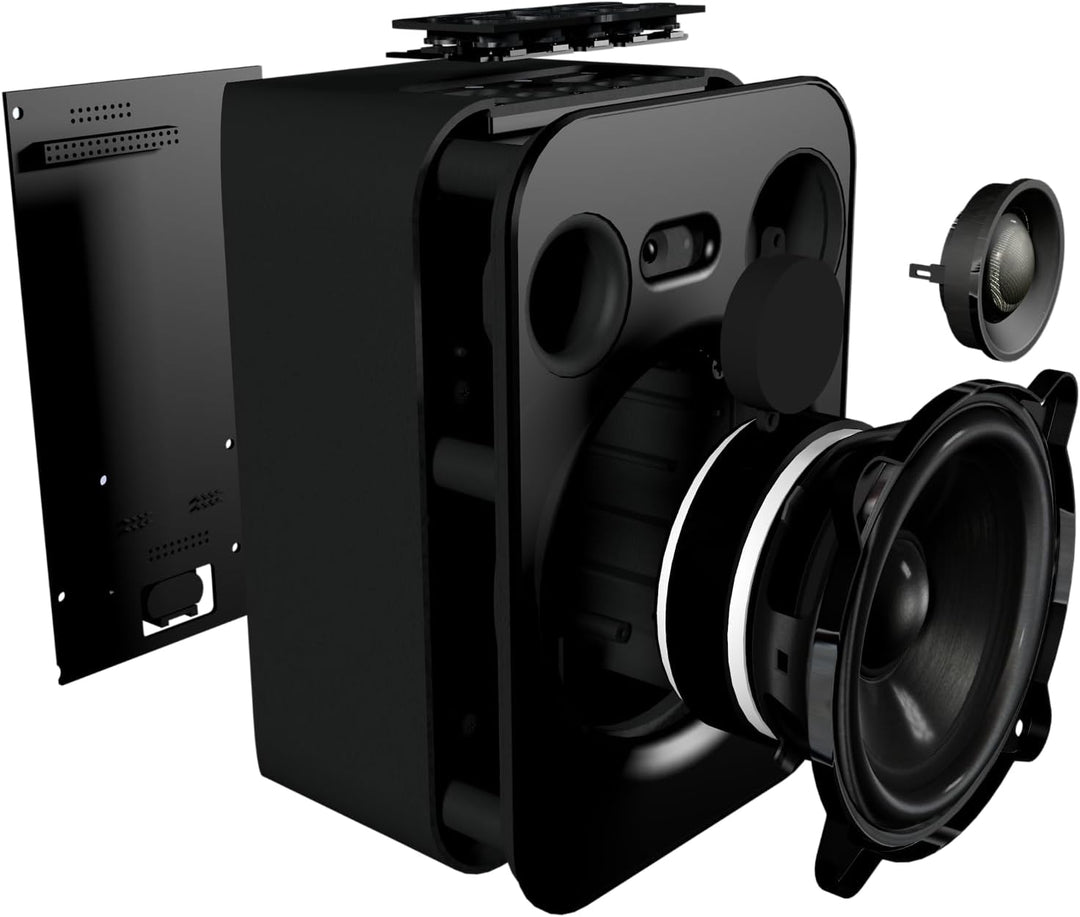 Bluesound Pulse Flex 2i tragbarer kabelloser Streaming-Lautsprecher - Schwarz Black, Black