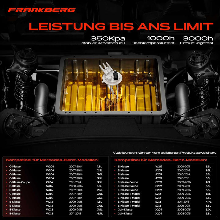 Kraftstoffpumpe Benzinpumpe für W204 S204 C204 C180-C350 W212 S212 A207 C207 E200-E500 X204 GLK280 G