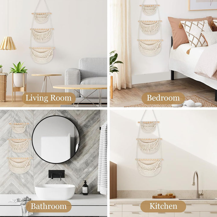 Dokeno Hängender Wandtasche Organizer, Wand Hängetasche Hängende Tasche Aufbewahrungstasche Hängeorg