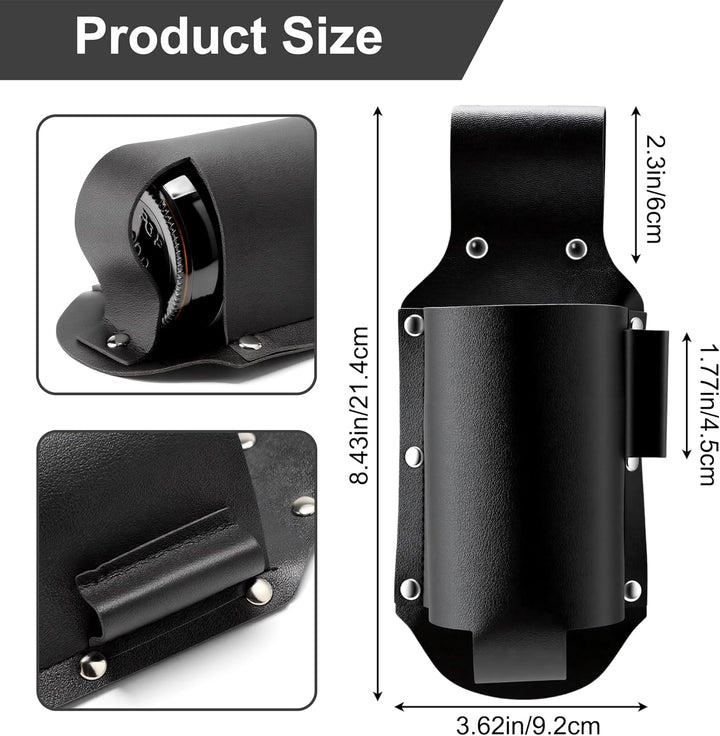Biergürtel aus PU Leder, Bierhalter zum Befestigen am Gürtel, Tragbarer Bierholster im Cowboy-Design
