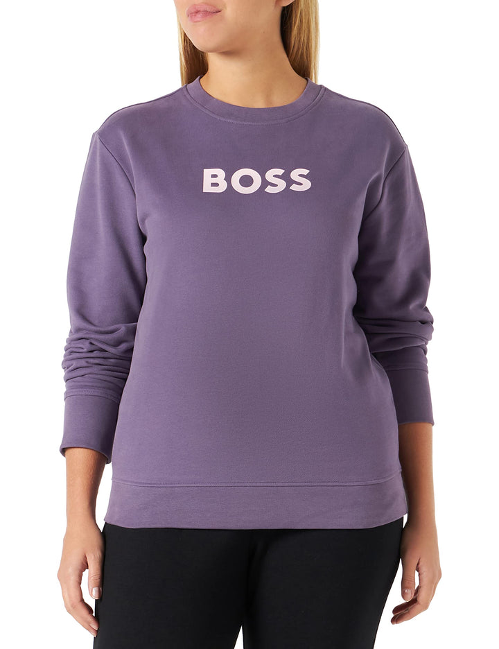 BOSS Damen C_elaboss_6 Sweatshirt XL Medium Purple, XL Medium Purple