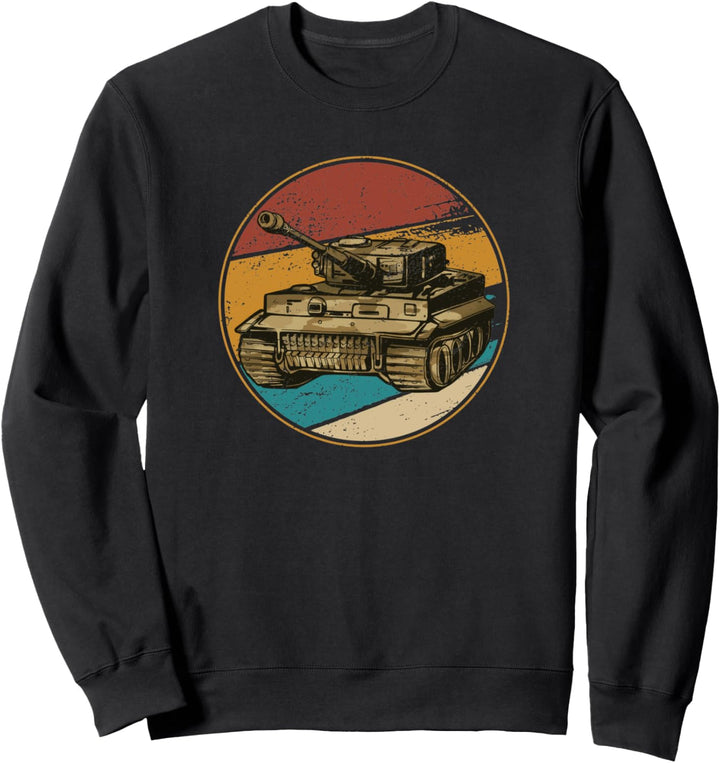 Soldaten Panzer Retro Vintage Grundausbildung Geschenk Sweatshirt