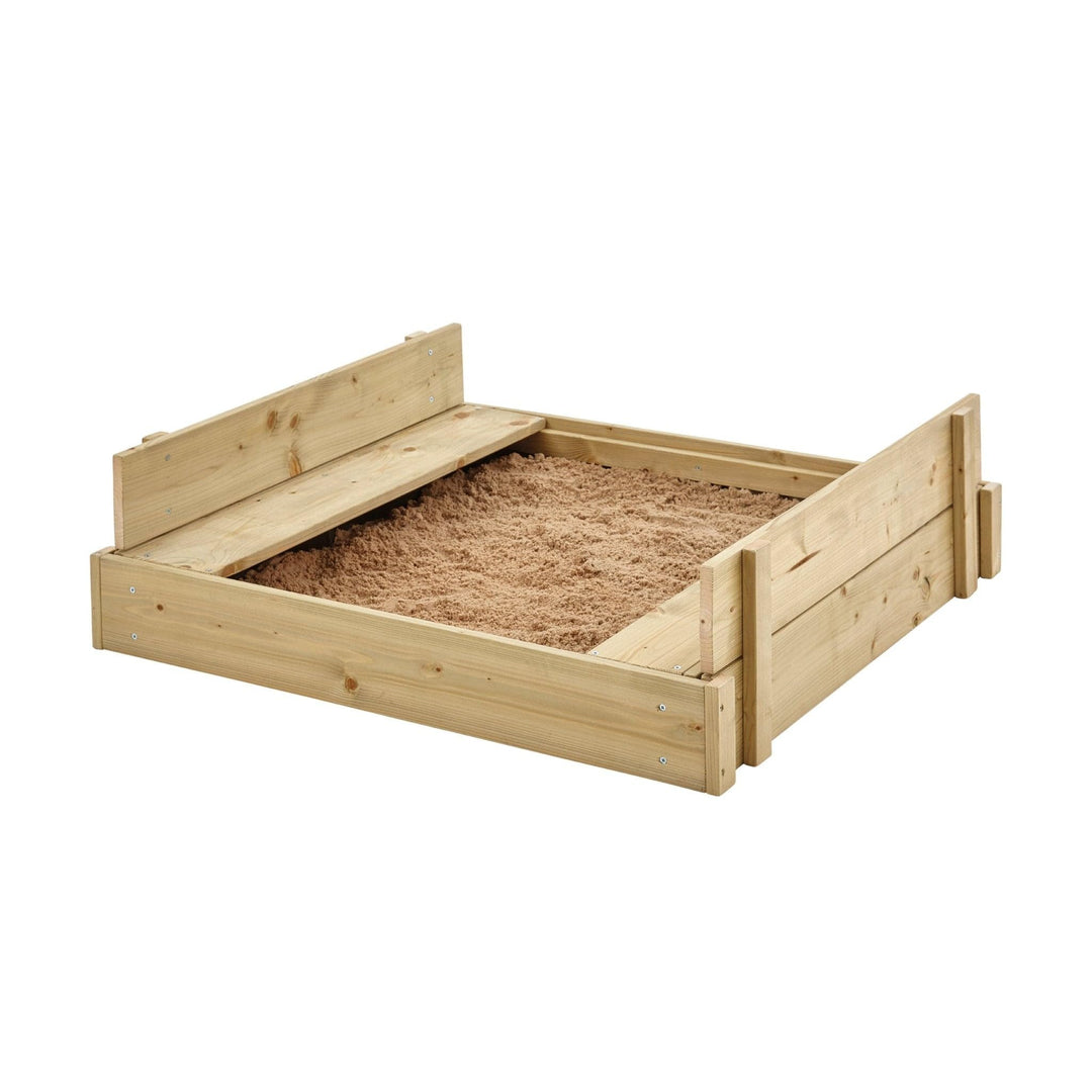 TP TP292 Sandpit Toys Holzsandkasten mit Deckel, Zentimeter, FSC-zertifiziertes Holz, Holzdeckel ver