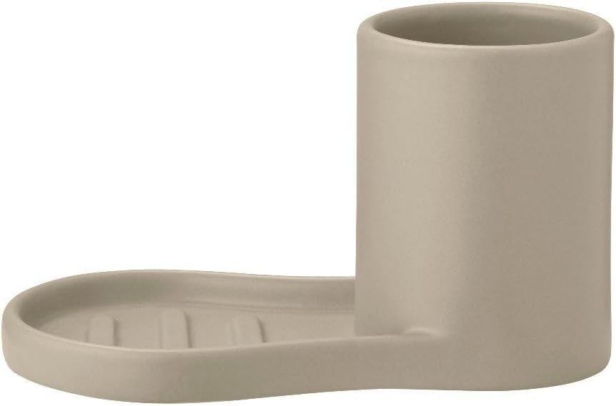 blomus Spülset -PIRO- | Geschirrspülset Farbe Nomad | Hochwertiges Steingut | 9Lx17Bx10H cm | Mit Ab
