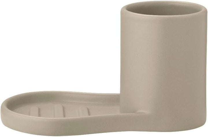 blomus Spülset -PIRO- | Geschirrspülset Farbe Nomad | Hochwertiges Steingut | 9Lx17Bx10H cm | Mit Ab