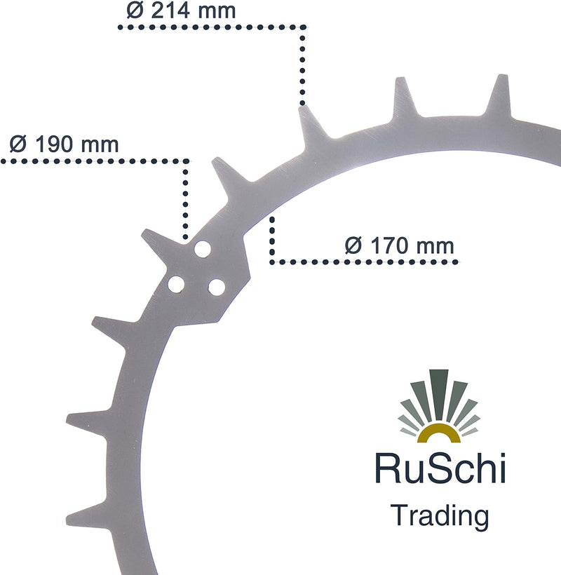 RuSchi Edelstahl Spikes Rasenroboter Mähroboter passend für Husqvarna Automower 310/315 / 315X aufwe