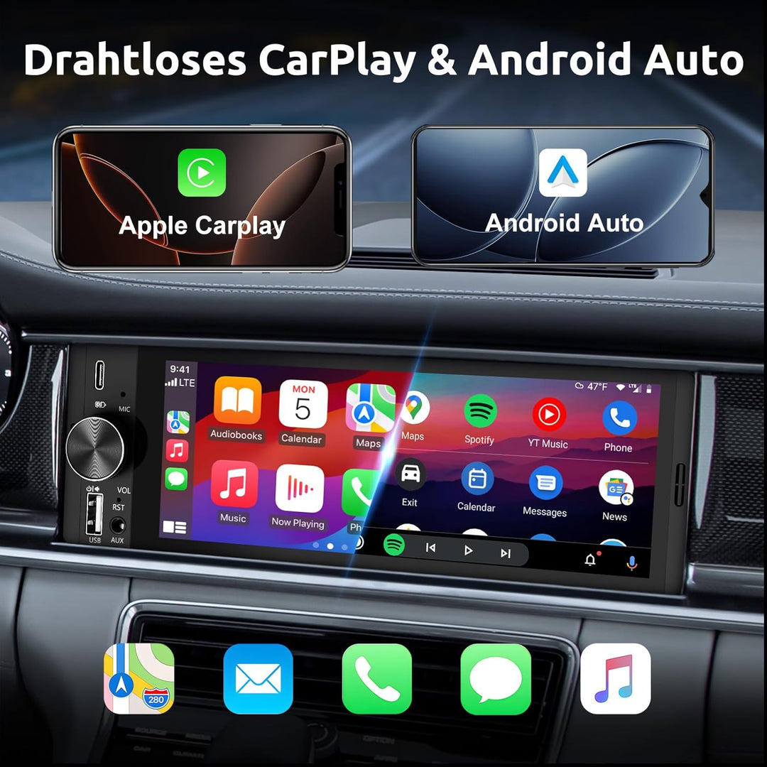 ESSGOO 6.36Zoll Autoradio (6.36 Zoll), 6.36 Zoll